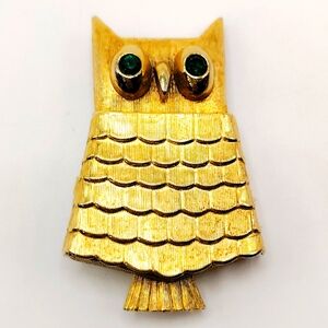 1980’s Vintage Owl Perfume Dispenser Brooch by Avon